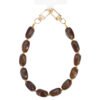 Telefoonkoord 'Dark brown stones'