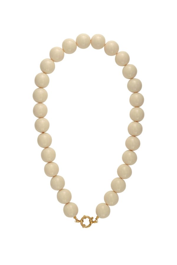 Necklace 'Beige beads'