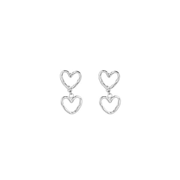 Earrings 'Two open hearts'