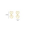 Earrings 'Two open hearts'