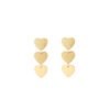 Earrings 'Three flat hearts'