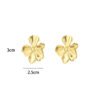 Earrings 'Statement flower studs'
