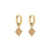 Earrings 'Pink glow'