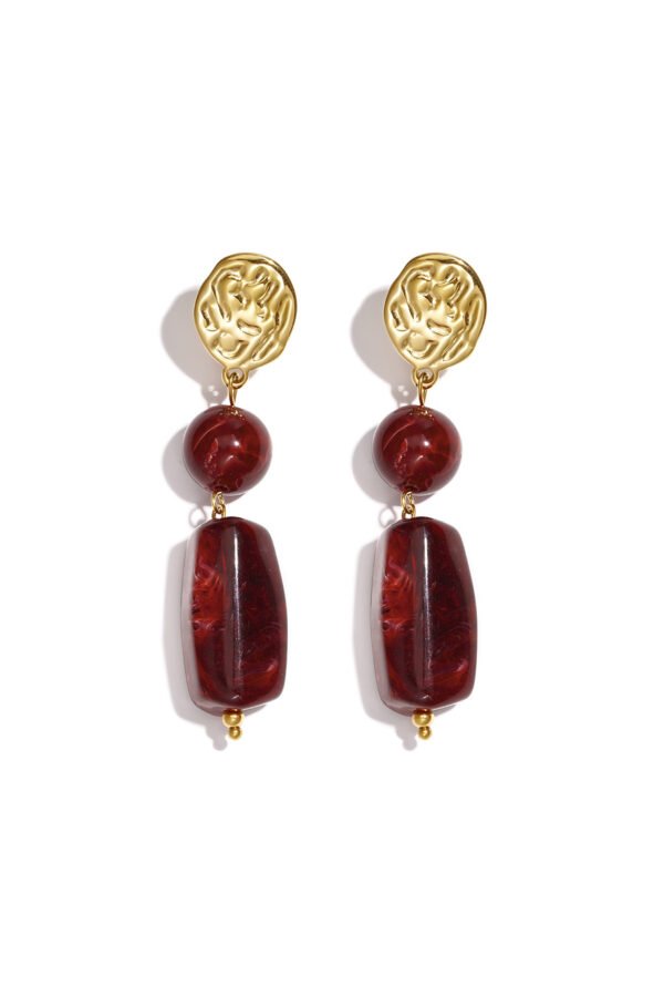 Earrings 'Bordeaux'