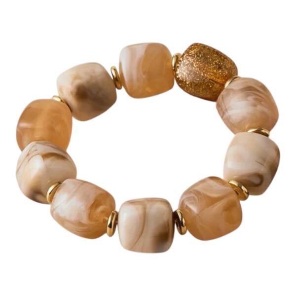 Bracelet 'Chunky beads light'