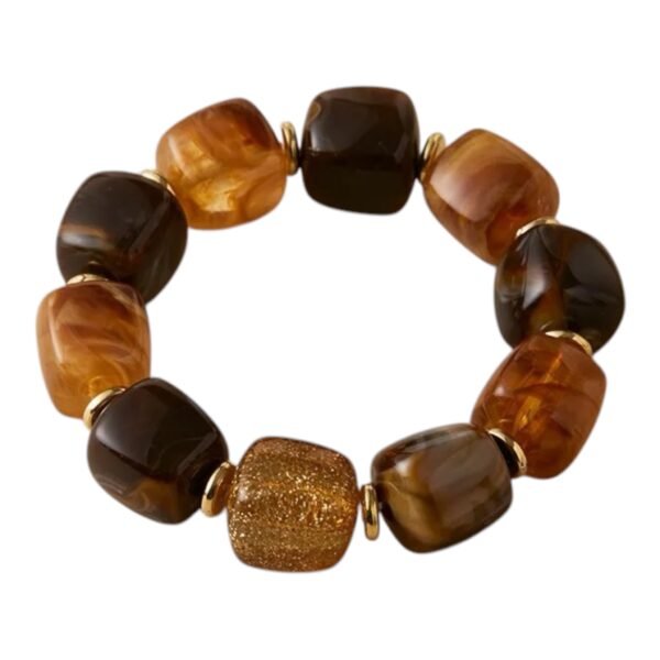 Bracelet 'Chunky beads dark'